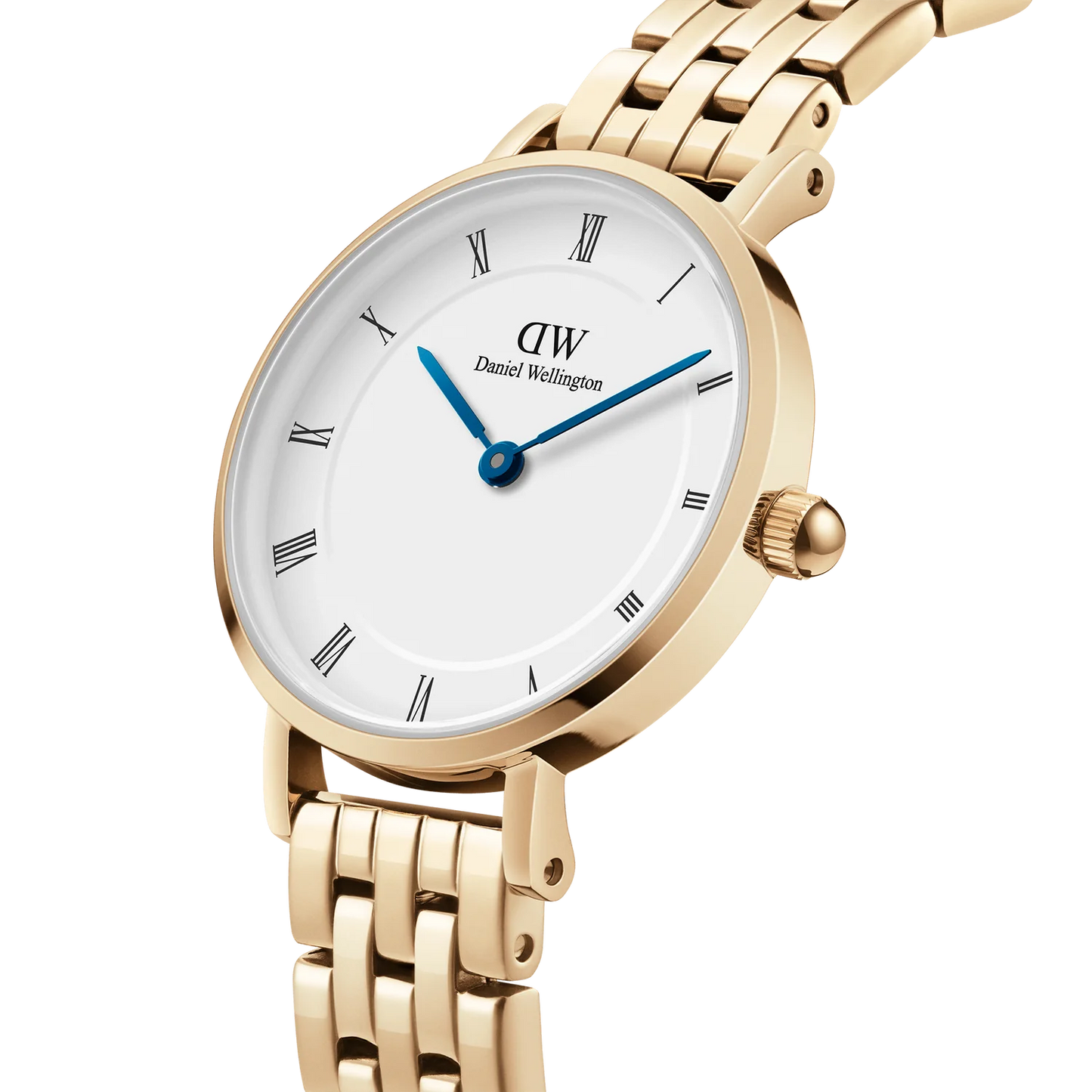 Daniel Wellington Petite Roman Numerals 5-Link Evergold | 28mm - John Ross Jewellers