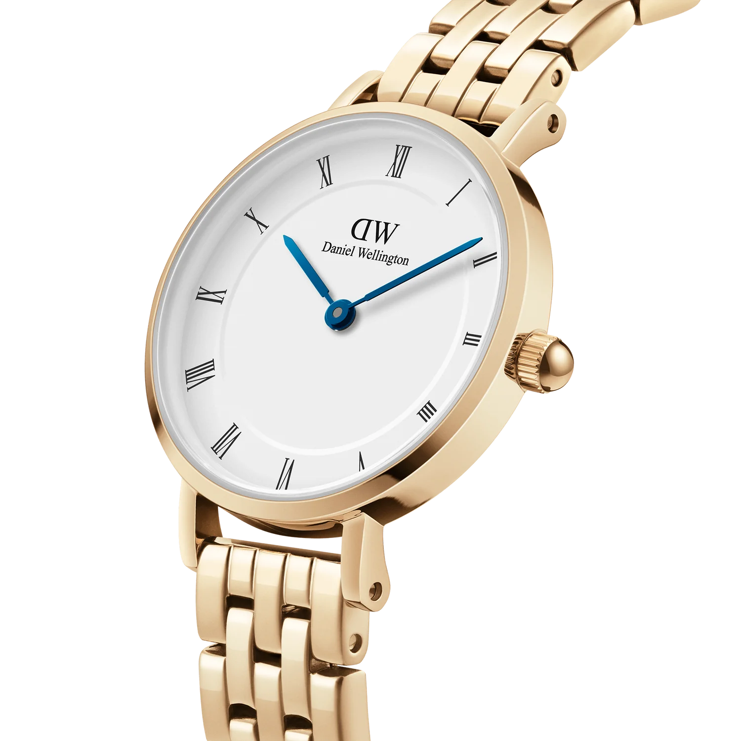 Daniel Wellington Petite Roman Numerals 5-Link Evergold | 28mm - John Ross Jewellers