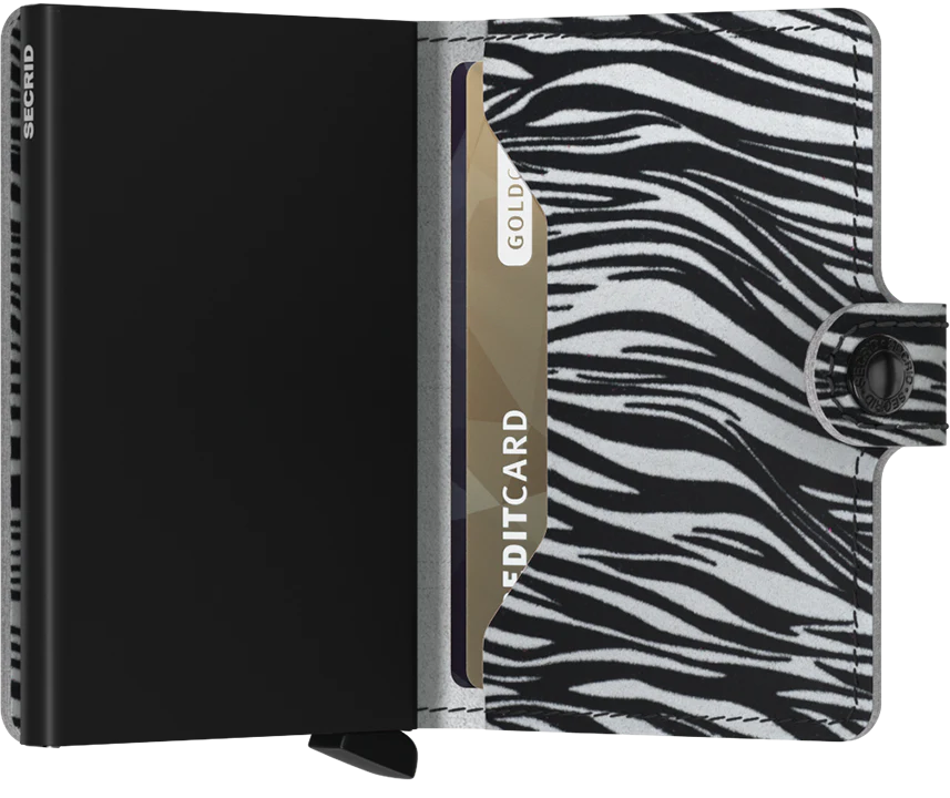SECRID Miniwallet Zebra Light Grey - John Ross Jewellers