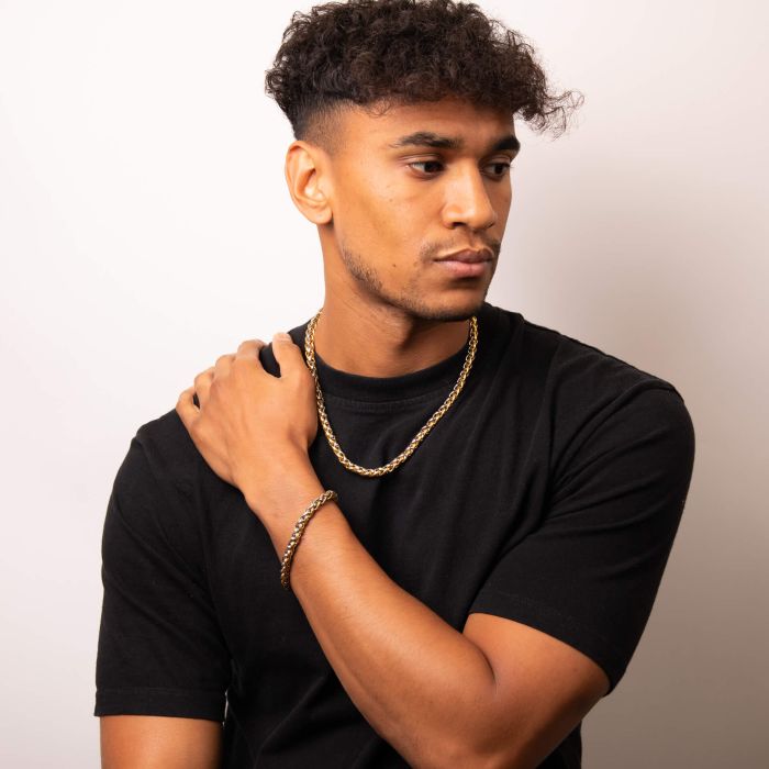 Fred Bennett Two Tone Spiga Link Bracelet - John Ross Jewellers