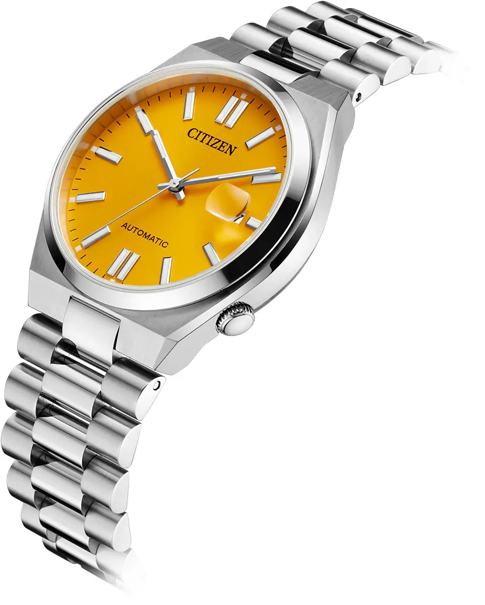Citizen TSUYOSA Automatic Watch | Mustard Yellow - John Ross Jewellers