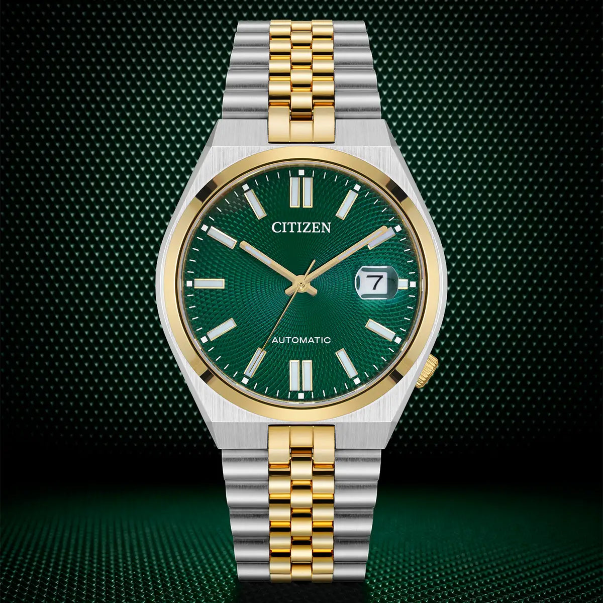 Citizen TSUYOSA 60 Automatic Two Tone Watch | Green