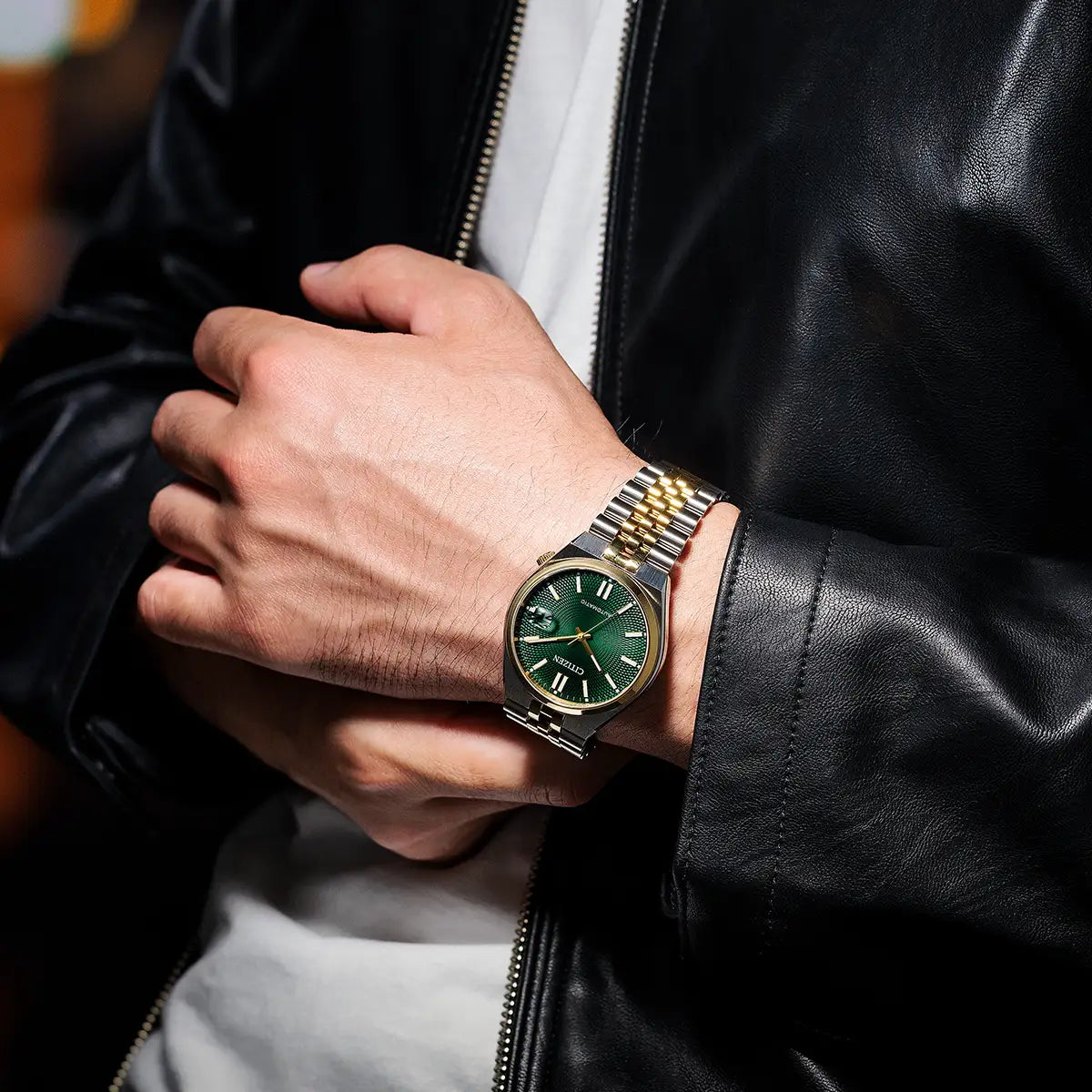 Citizen TSUYOSA 60 Automatic Two Tone Watch | Green