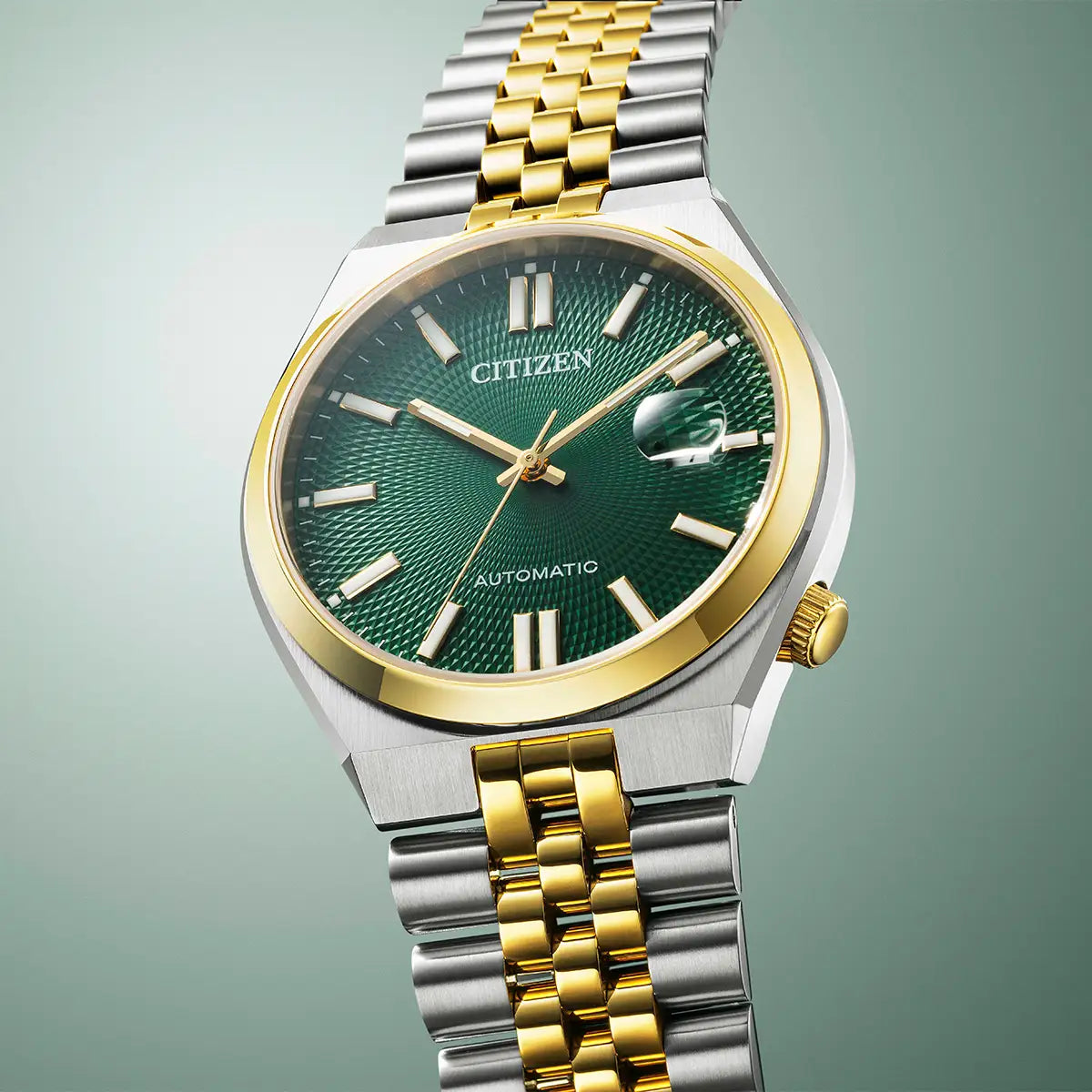 Citizen TSUYOSA 60 Automatic Two Tone Watch | Green