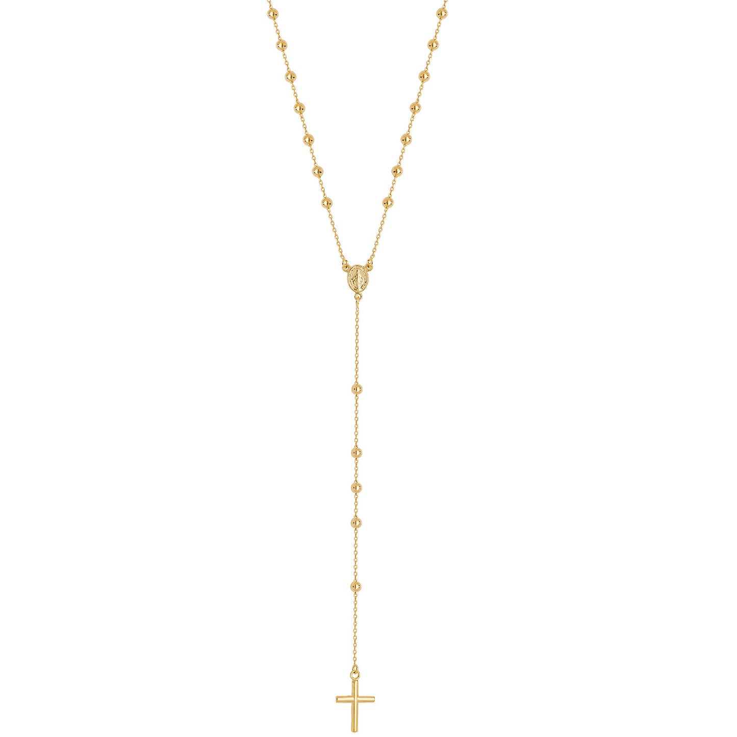 9ct Gold Rosary Beads Necklace - John Ross Jewellers