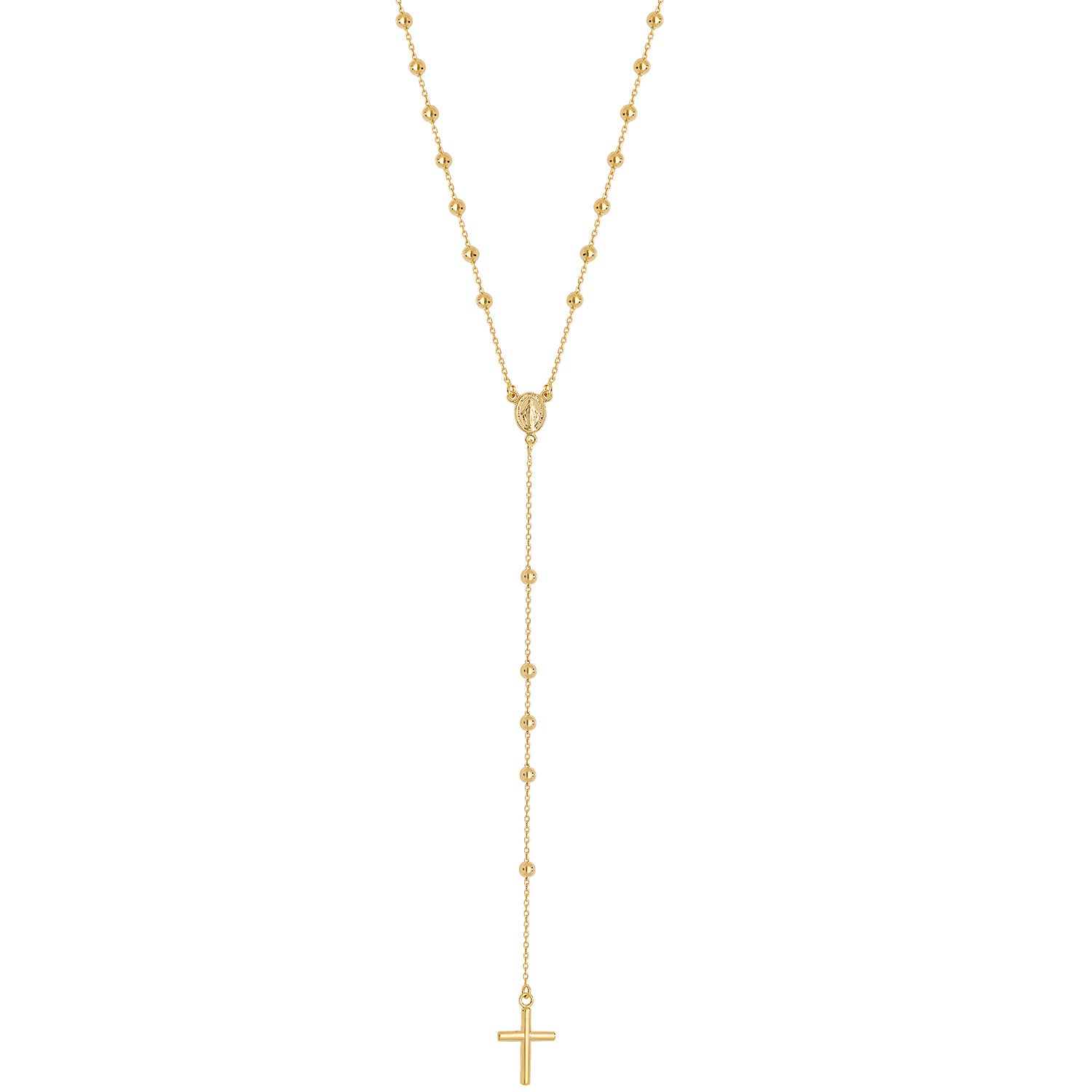 9ct Gold Rosary Beads Necklace - John Ross Jewellers
