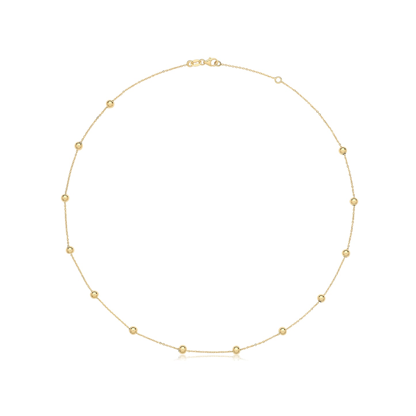 9ct Gold Beaded Necklace