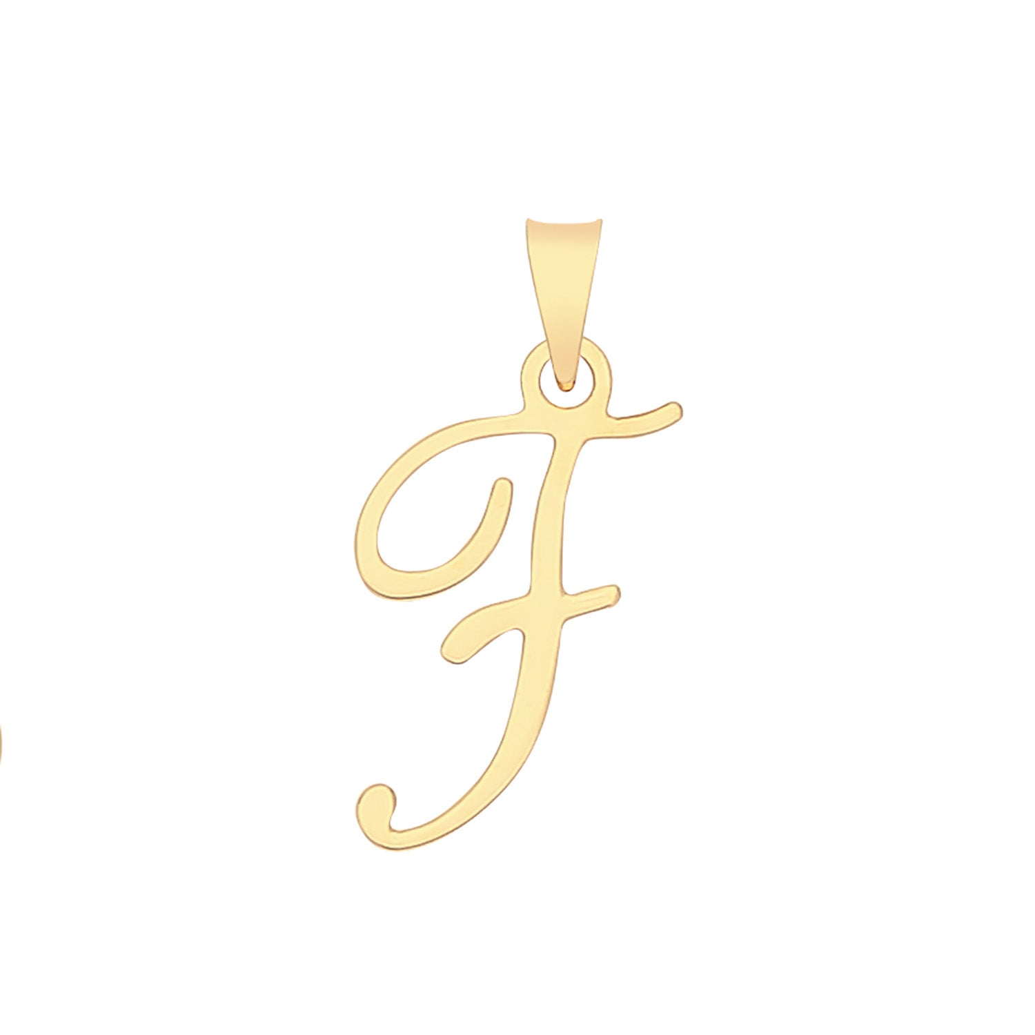 9ct Gold Fancy Letter Necklace - John Ross Jewellers