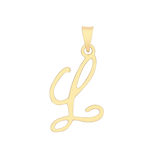 9ct Gold Fancy Letter Necklace - John Ross Jewellers