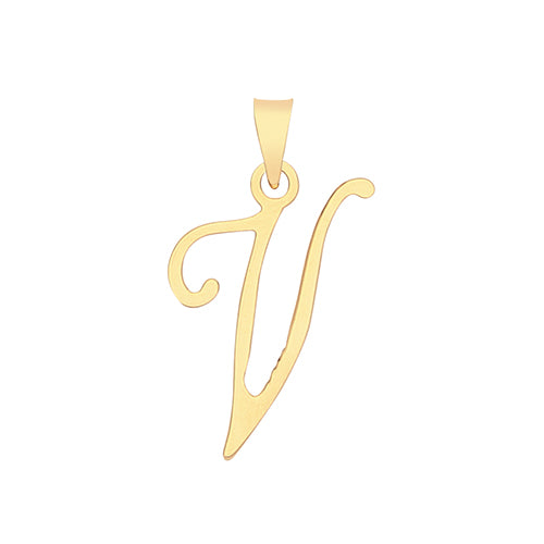 9ct Gold Fancy Letter Necklace - John Ross Jewellers