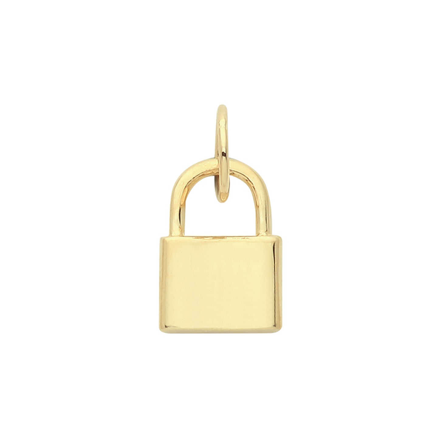 9ct Gold Modern Padlock Charm - John Ross Jewellers