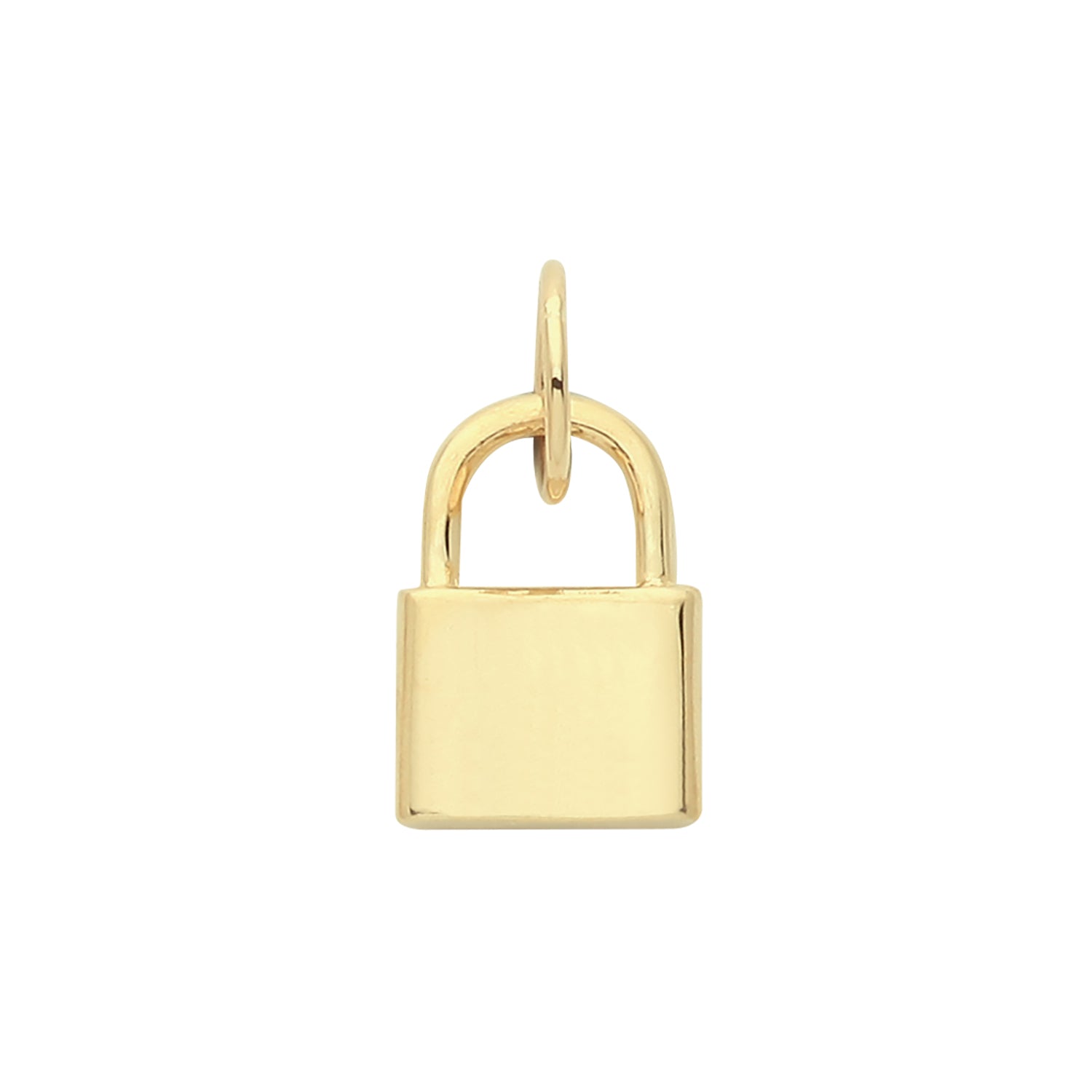 9ct Gold Modern Padlock Charm - John Ross Jewellers