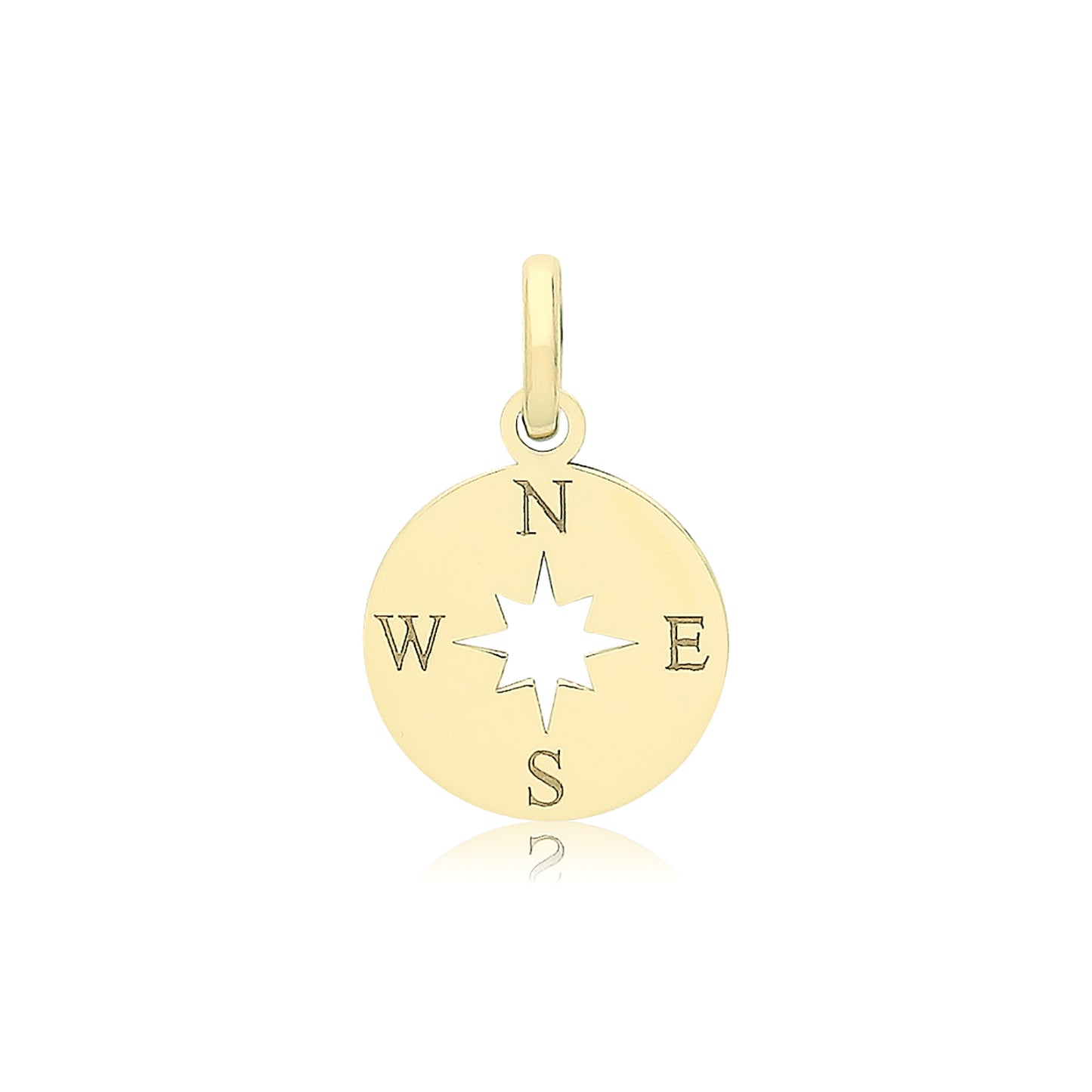 9ct Gold Compass Charm - John Ross Jewellers