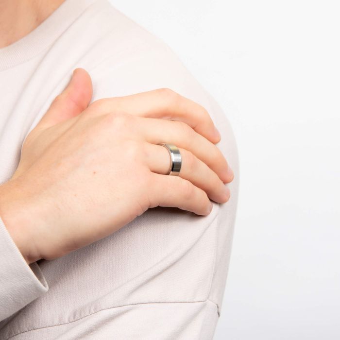 Fred Bennett Steel Spinner Ring - John Ross Jewellers