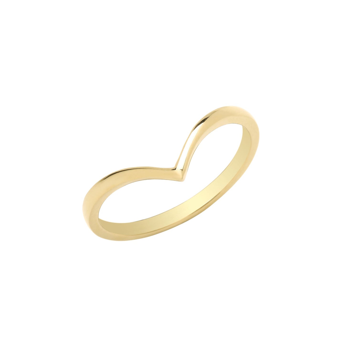 9ct Gold Skinny Wishbone Ring