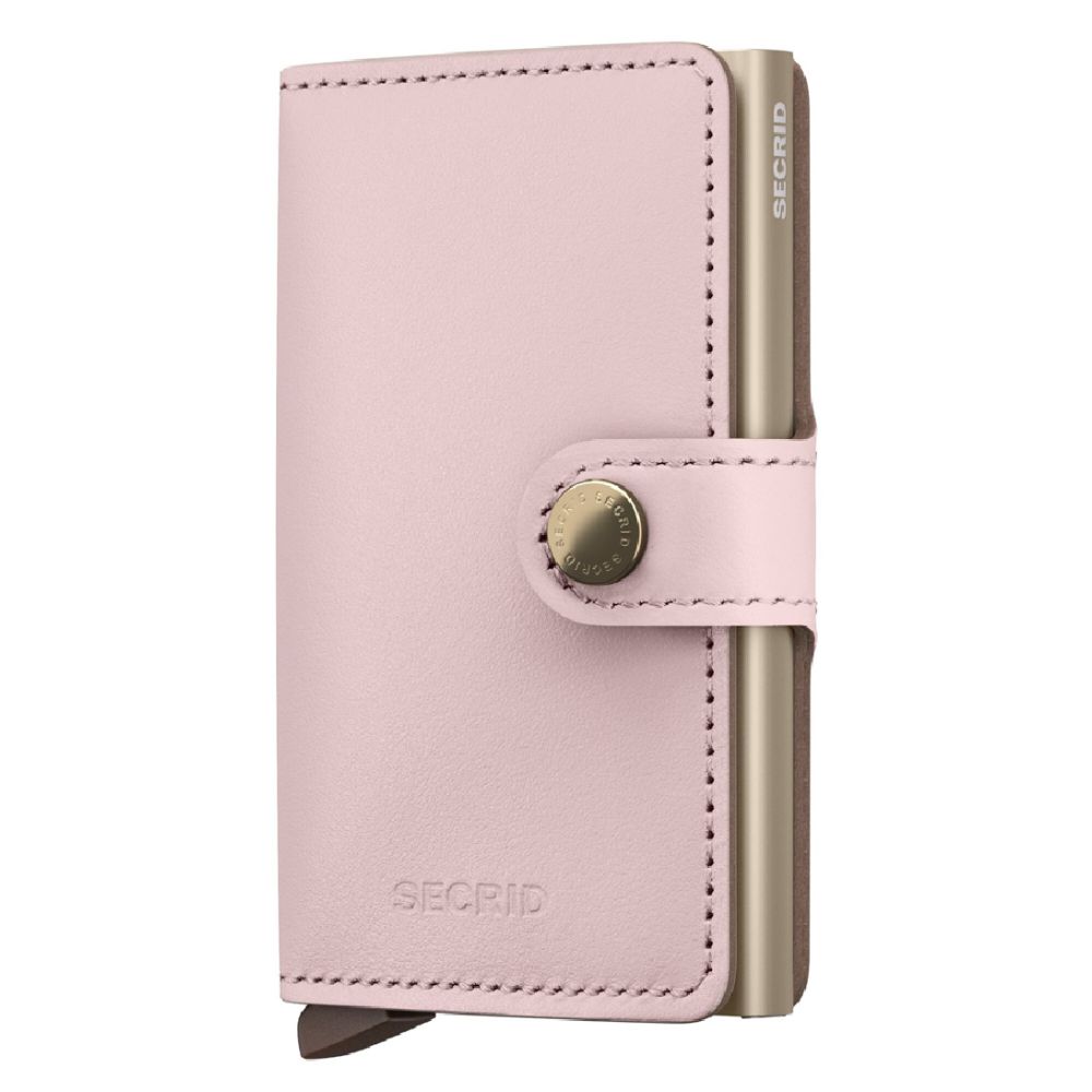 Secrid Miniwallet Original Ballet in soft pink, compact leather wallet with card slots and sleek design.