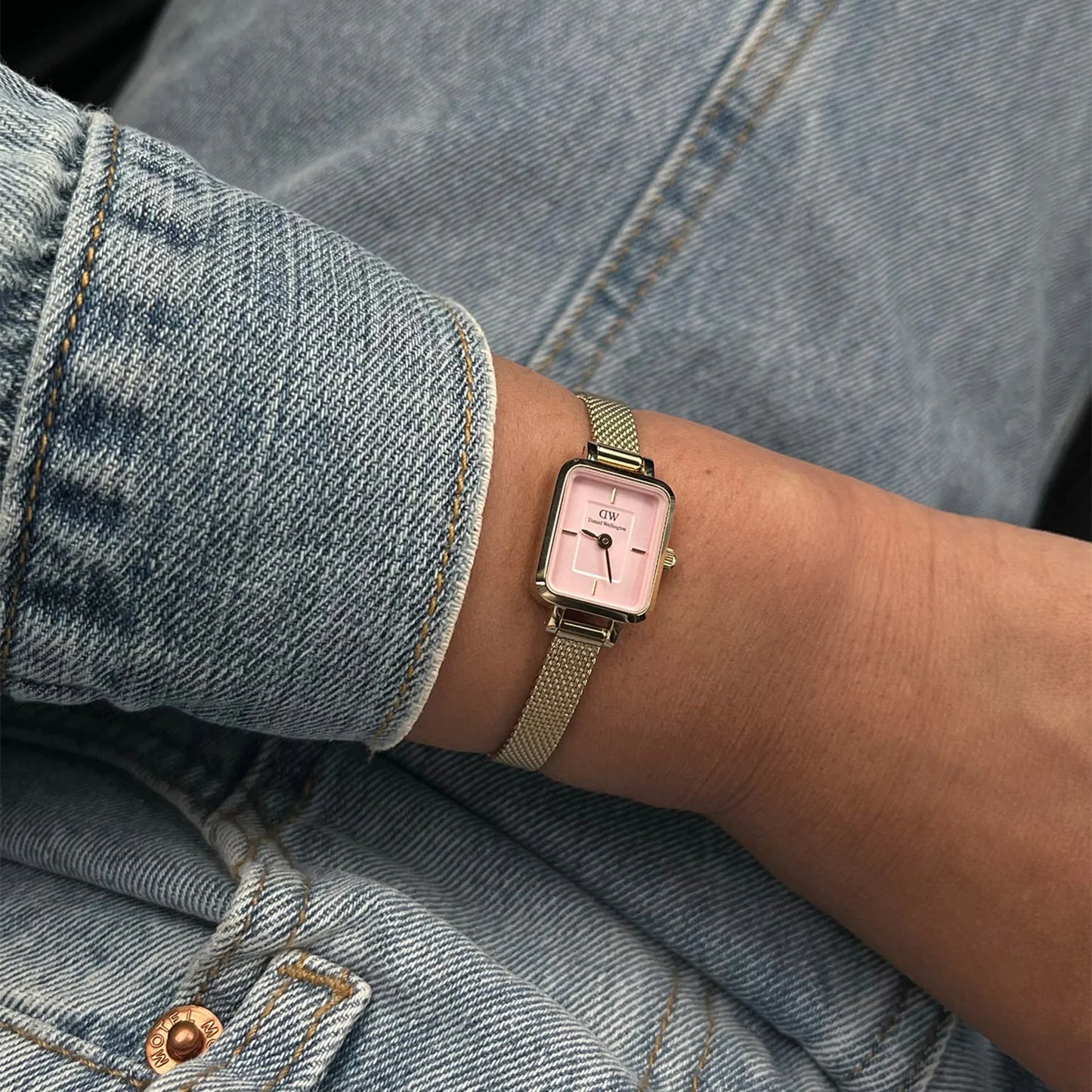 Daniel Wellington Quadro Mini Evergold | Blush - John Ross Jewellers