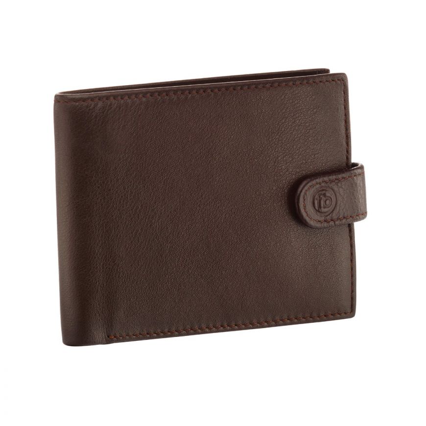 Fred Bennett Brown Leather Wallet with Coin Pocket - John Ross Jewellers