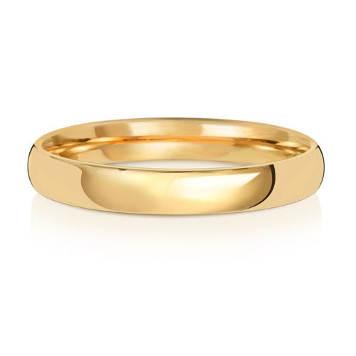 9ct Gold Light Court Ring | 3mm