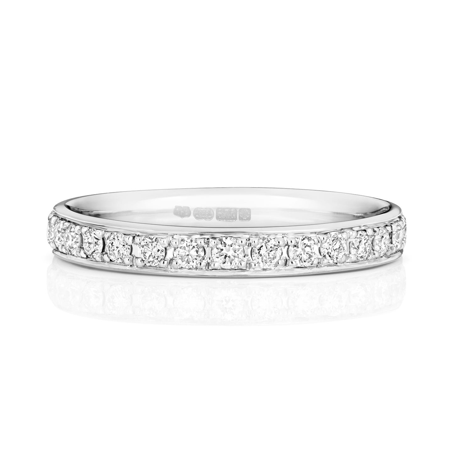9ct White Gold Diamond Eternity/Wedding Band 0.52ct