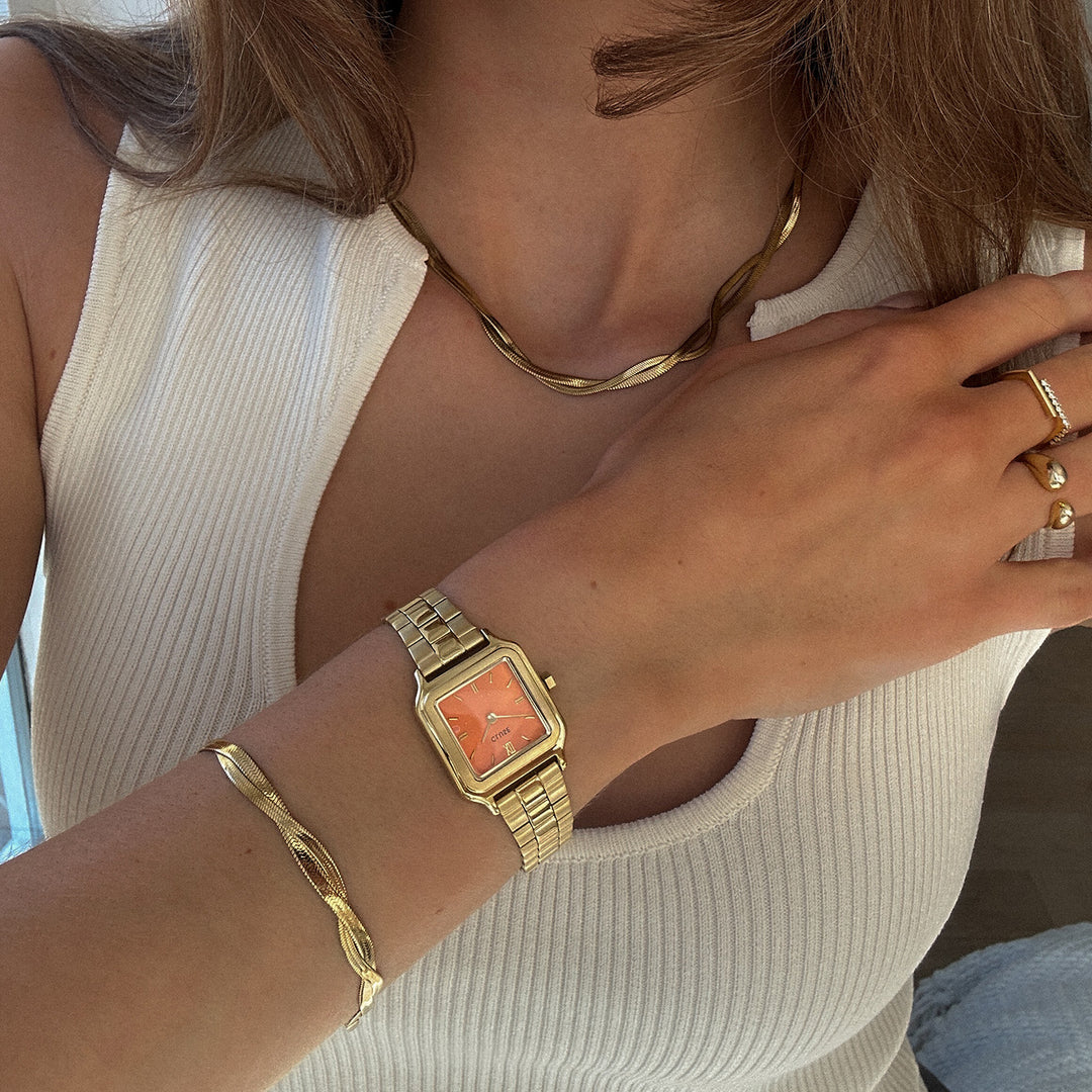 CLUSE Gracieuse Petite Gold/ Apricot - John Ross Jewellers