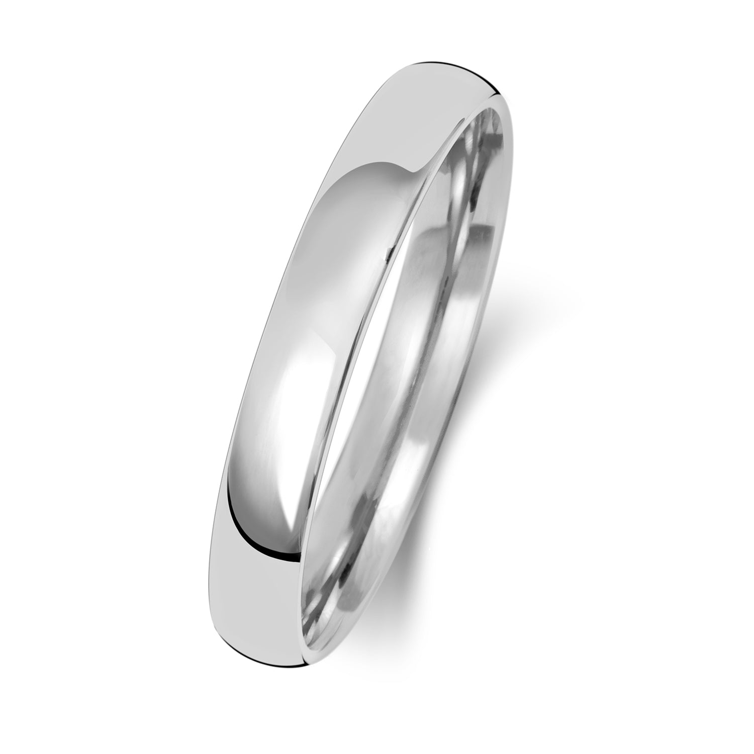 Platinum Medium Court Ring | 3mm - John Ross Jewellers