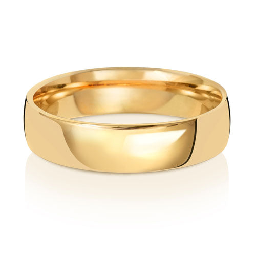 18ct Gold Lightweight Court Ring | 5mm - John Ross Jewellers