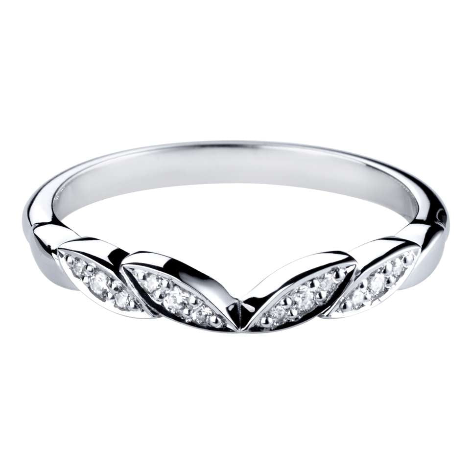 9ct White Gold Diamond Set Tiara Eternity/Wedding Band - John Ross Jewellers