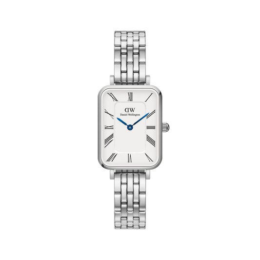 Daniel Wellington Quadro Roman Numerals 5-Link Silver | 20mm x 26mm