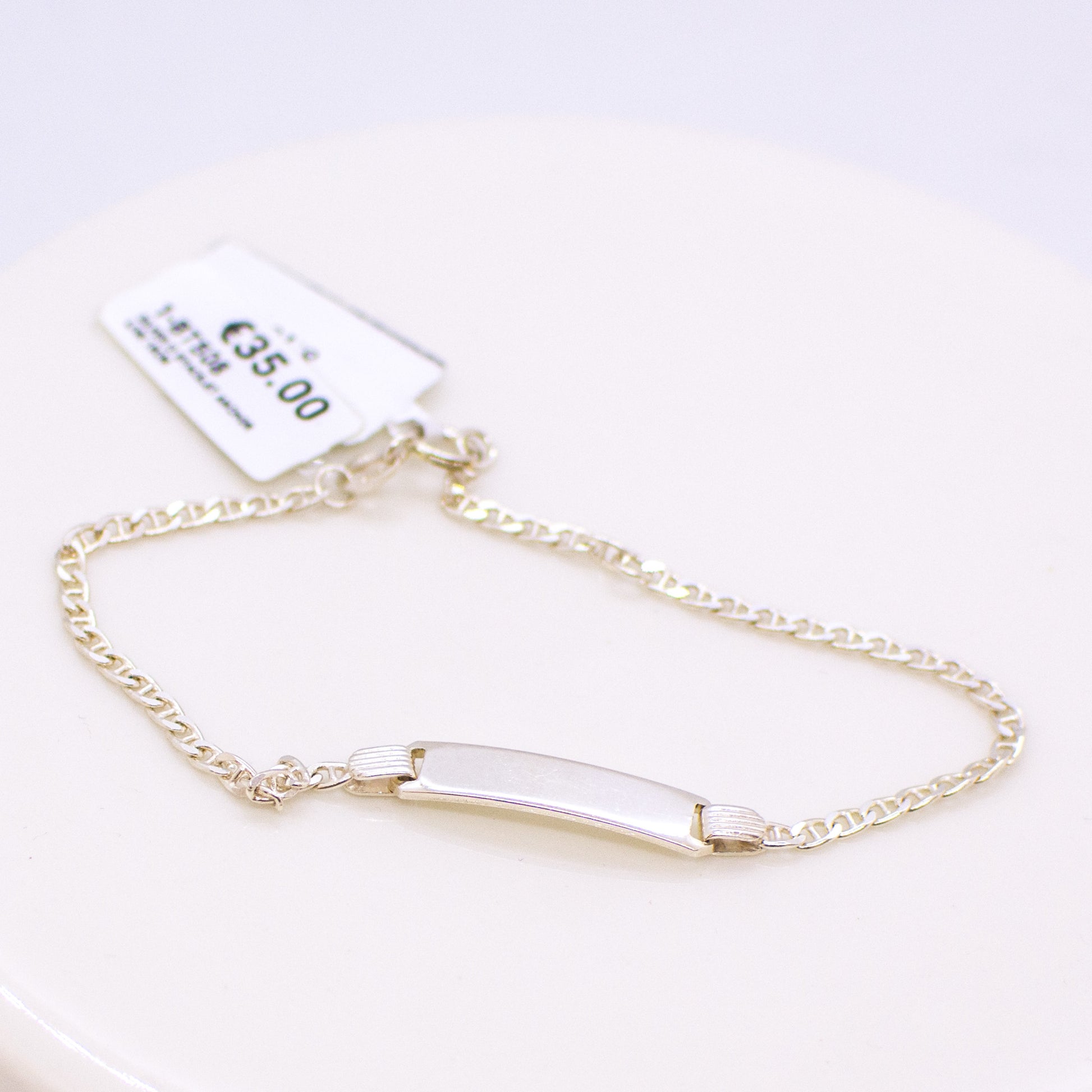Silver Child's Identity Bracelet - Anchor Link 18cm - John Ross Jewellers