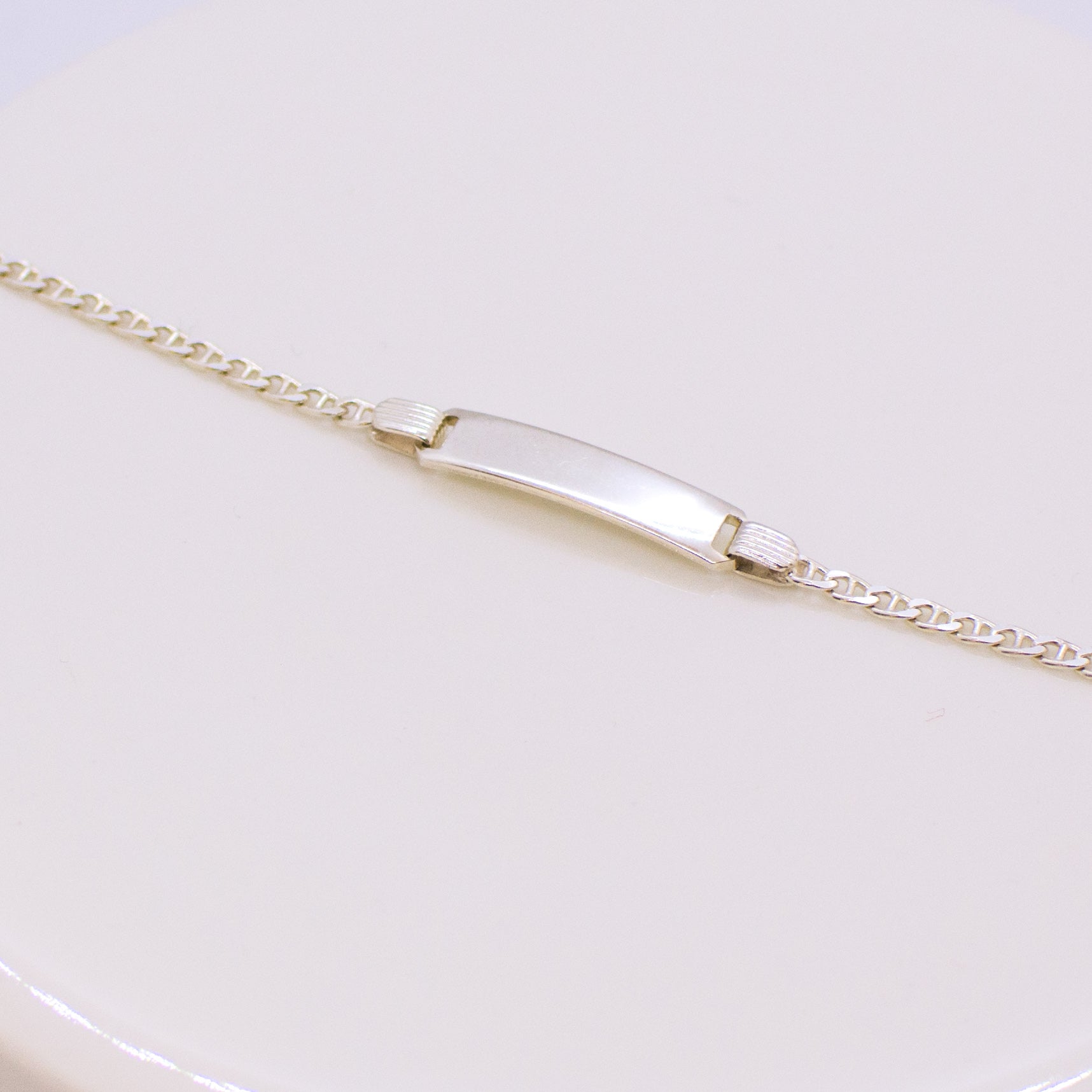 Silver Child's Identity Bracelet - Anchor Link 18cm - John Ross Jewellers