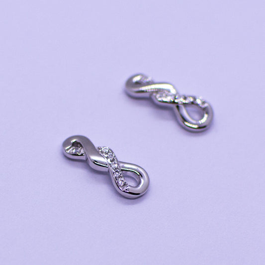 Silver CZ Twist Earrings - John Ross Jewellers