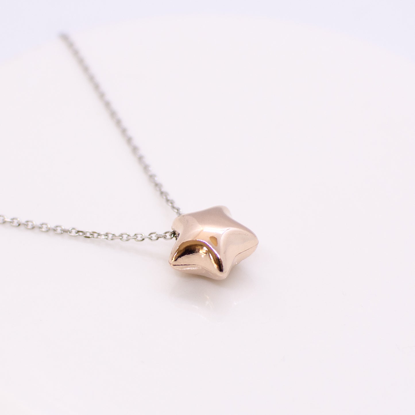 Rose Silver Star Necklace - John Ross Jewellers