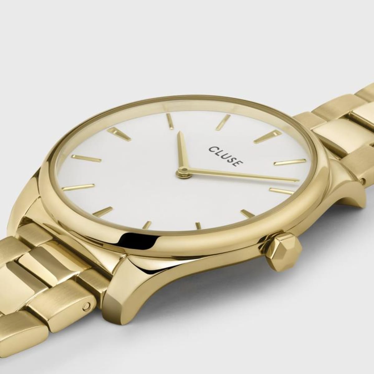 CLUSE Féroce Gold/White/Gold - John Ross Jewellers
