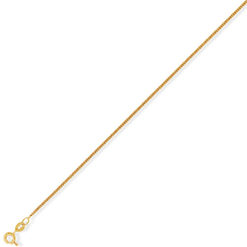 9ct Gold Diamond-Cut Tight-Linked Chain - John Ross Jewellers