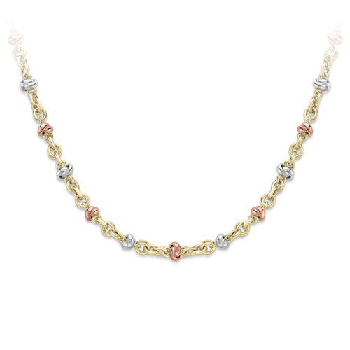 9ct Gold Necklace with Love Knots - John Ross Jewellers