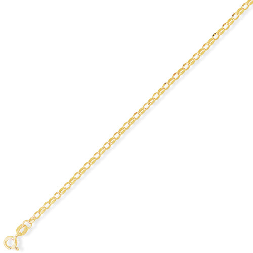 9ct Gold Diamond Cut Belcher Chain - John Ross Jewellers