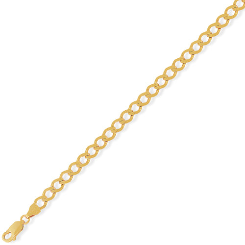 9ct Gold Curb Chain - Heavy Look - 22" - John Ross Jewellers