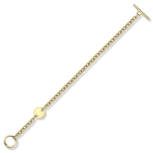 9ct Gold Modern T-Bar Bracelet - John Ross Jewellers