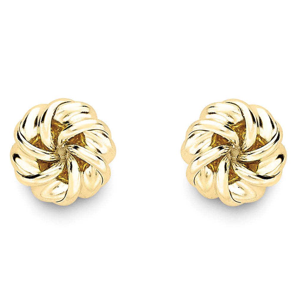 9ct Gold Knot Stud Earrings - John Ross Jewellers