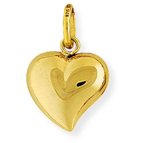 9ct Gold Heart Charm - John Ross Jewellers