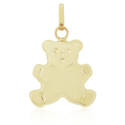 9ct Gold Modern Teddy Gold Charm - John Ross Jewellers