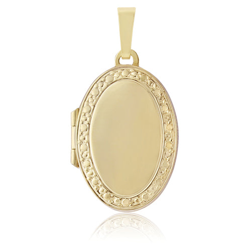 9ct Gold Family Locket and Chain - John Ross Jewellers