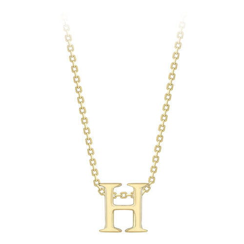 9ct Gold Letter Necklace - John Ross Jewellers