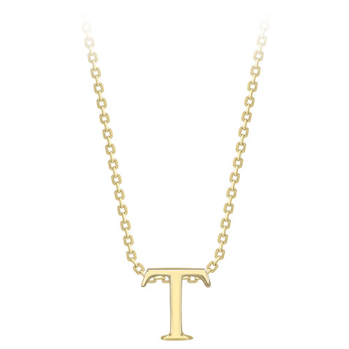 9ct Gold Letter Necklace - John Ross Jewellers