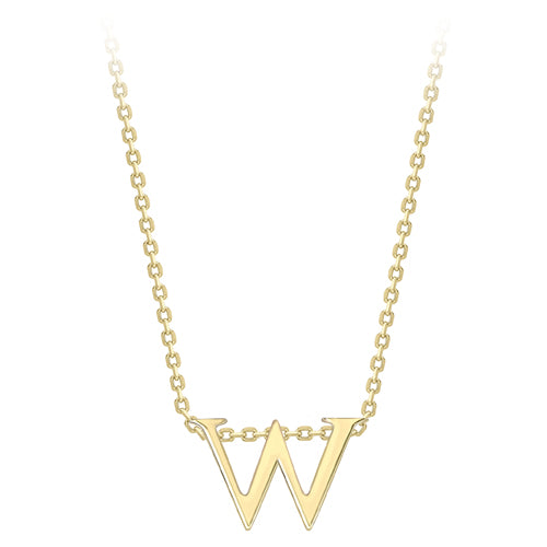 9ct Gold Letter Necklace - John Ross Jewellers