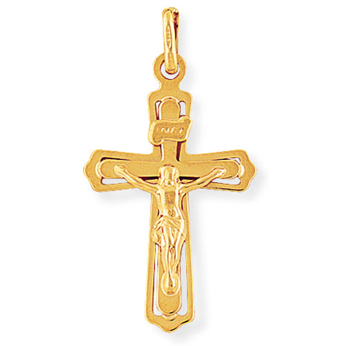 9ct Gold Crucifix Necklace - Medium - John Ross Jewellers