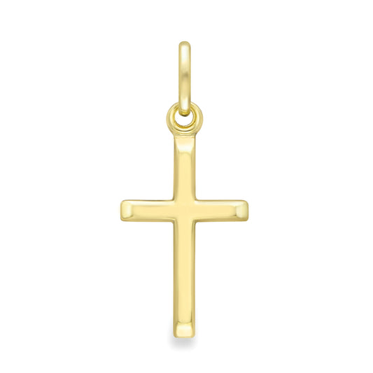 9ct Gold Solid Cross Necklace - Extra Small - John Ross Jewellers