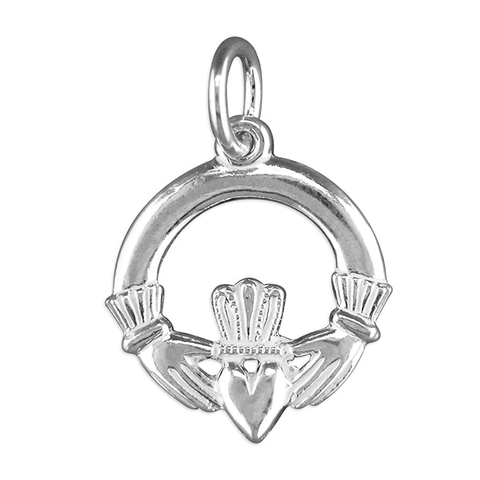 Silver Claddagh Necklace - John Ross Jewellers