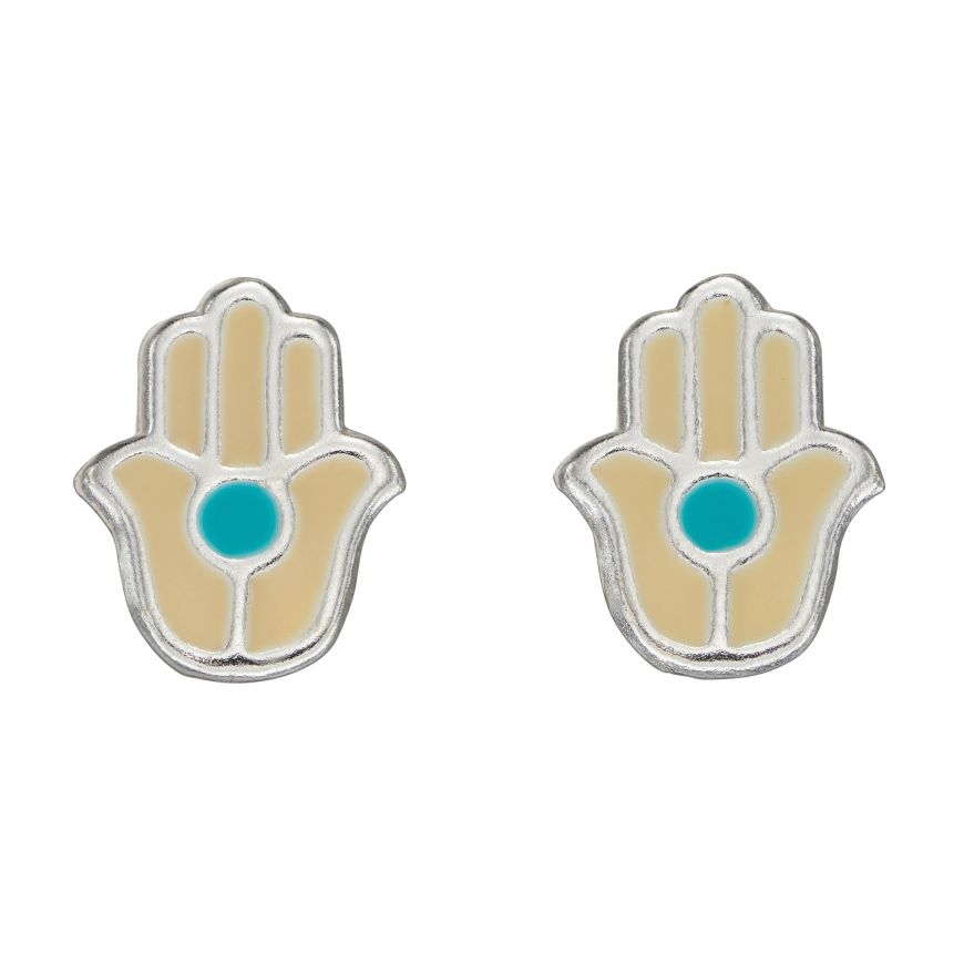 Hand of Hamsa Stud Earrings - John Ross Jewellers